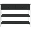 vidaXL Konsolentisch Schwarz 100x25x75 cm Holzwerkstoff