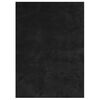 vidaXL Teppich HUARTE Kurzflor Weich und Waschbar Schwarz 120x170 cm