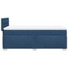 vidaXL Boxspringbett mit Matratze Blau 90x200 cm Stoff