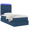 vidaXL Bett mit Stauraum und LED mit LED Blau 100 x 200 cm Polyester