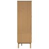 vidaXL Kleiderschrank OLDEN Braun 76,5x53x172 cm Massivholz Kiefer