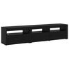 vidaXL TV-Schr&auml;nk 2 pcs Schwarz Eichen-Optik 180 x 35 x 40 cm