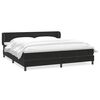 vidaXL Boxspringbett mit Matratzen Schwarz 200x220 cm Samt