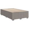 vidaXL Bettgestell ohne Matratze Taupe 120x190 cm Stoff