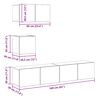 vidaXL 4-tlg. TV-Schrank-Set Sonoma-Eiche Holzwerkstoff