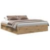 vidaXL Bettgestell ohne Matratze Artisan-Eiche 180x200cm Holzwerkstoff