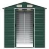 vidaXL Ger&auml;tehaus Gr&uuml;n 191x130x198 cm Verzinkter Stahl