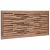 vidaXL Bettkopfteil Natur Massivholz Teak