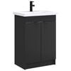 vidaXL Badezimmerm&ouml;bel-Set Schwarz 78,5 x 37,5 x 81 cm Holzwerkstoff