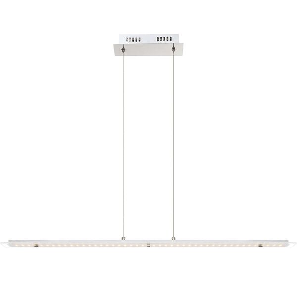 GLOBO LED-Pendelleuchte LIGURIA Chrom und Glas 67804-18H