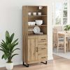 vidaXL Highboard Artisan-Eiche 69,5 x 34 x 180 cm Holzwerkstoff