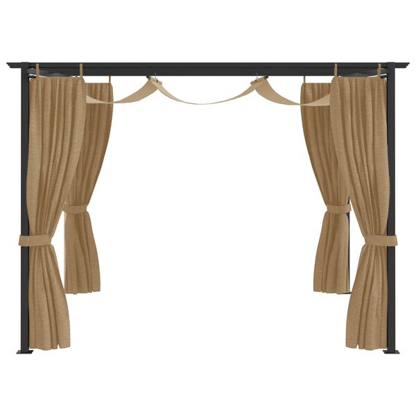 vidaXL Pavillon 4x3 m Taupe