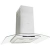 vidaXL Insel-Dunstabzugshaube 90 cm LCD Touch-Sensor 756 m&sup3;/h LED