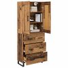 vidaXL Highboard Altholz 69,5 x 34 x 180 cm Holzwerkstoff