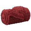 vidaXL &Uuml;berwurfdecke Bordeauxrot 150 x 130 cm Fleece