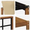 vidaXL Outdoor-Sofagarnitur mit Kissen 5 pcs Natur und Beige