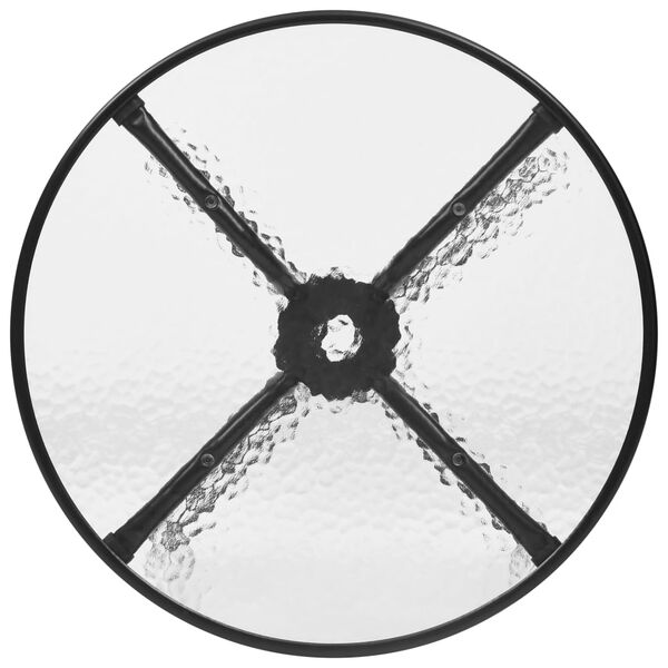 vidaXL 5-tlg. Garten-Essgruppe Schwarz