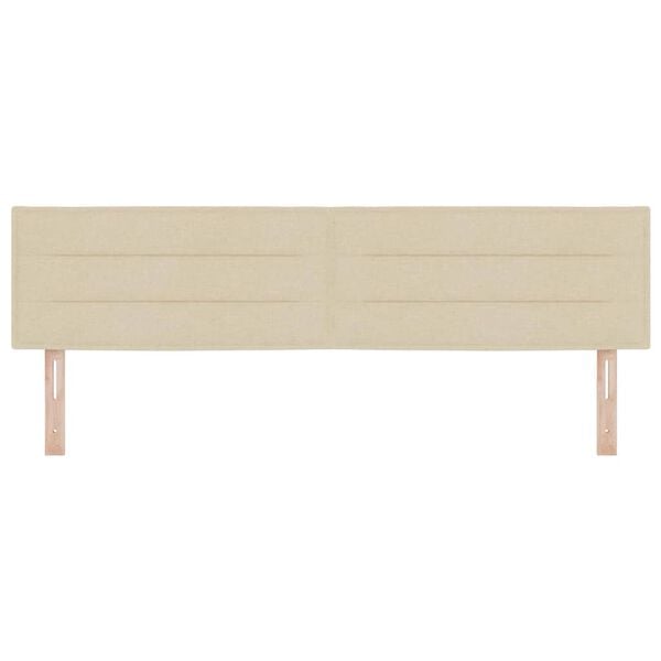 vidaXL Kopfteil Creme 180 cm Stoff