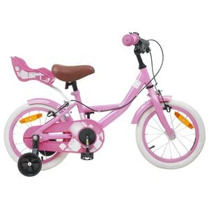 vidaXL Kinderfahrrad 12 Zoll f&uuml;r 2-4 Jahre alt Hellrosa