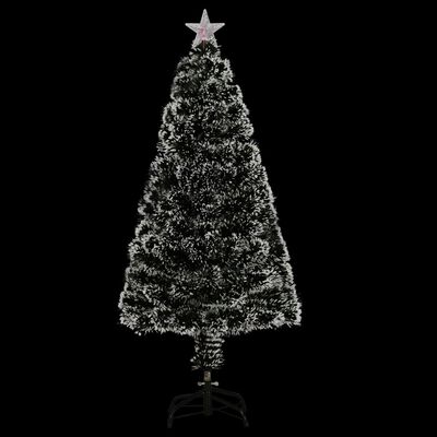 vidaXL Weihnachtsbaum mit Beleuchtung und Ständer 120 cm Glasfaser