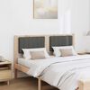 vidaXL Gepolstertes Kopfteil Braun 135 cm Massives Kiefernholz