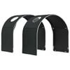 vidaXL Bettunnel 2 pcs Schwarz 211 x 52,5 x 2 cm Polyester