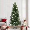 vidaXL K&uuml;nstlicher Weihnachtsbaum mit 300 LEDs Gr&uuml;n 240 cm PE und PVC