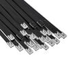 vidaXL Kabelbinder 250 stk. 7,9 x 700 mm Schwarz