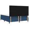 vidaXL Boxspringbett mit Matratze mit LED Blau 180 x 200 cm Stoff