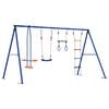 vidaXL Outdoor Schaukelset Mehrfarbig Stahl und PE
