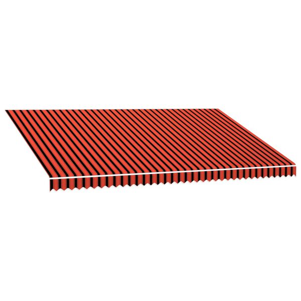 vidaXL Markisenbespannung Canvas Orange & Braun 5x3 m