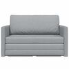 vidaXL Schlafsofa 110cm Hellgrau Stoff