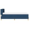 vidaXL Boxspringbett mit Matratze Blau 200 x 90 cm Polyester