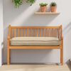 vidaXL Pallet-Kissen f&uuml;r Sitz / R&uuml;ckenlehne Beige 120 x 50 x 12 cm