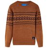 Kinderpullover Gestrickt Cognac 116