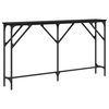 vidaXL Konsolentisch Schwarz Eichen-Optik 140 x 23 x 75 cm