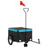 vidaXL Fahrradanh&auml;nger Schwarz und Blau 45 kg Eisen