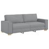 vidaXL 3-Sitzer-Sofa Hellgrau 220x78x84 cm Stoff
