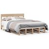 vidaXL Massivholzbett ohne Matratze 140x200 cm Kiefernholz