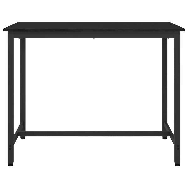 vidaXL Tisch Schwarz Eichen-Optik 100 x 50 x 76,5 cm