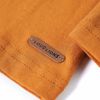 Kinder-Langarmshirt Dunkles Ocker 140