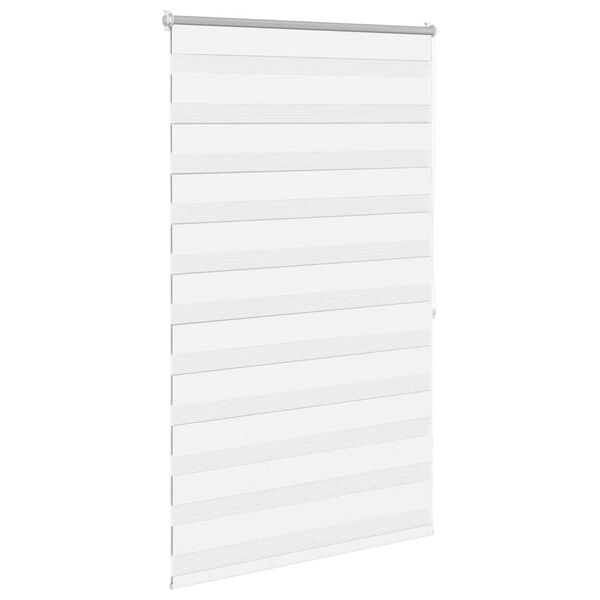 vidaXL Zebra-Rollo 100,9 x 175 cm, Stoffbreite 96,7 cm, Wei&szlig;
