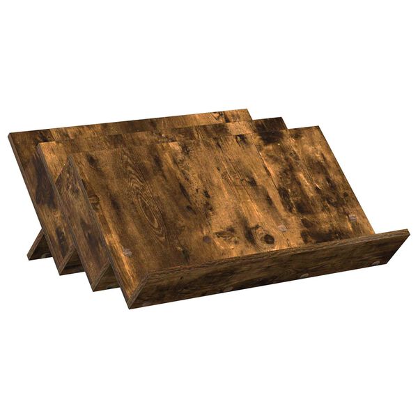 vidaXL Magazinregal Ger&auml;ucherte Eiche 65 x 53 x 28,5 cm Holzwerkstoff