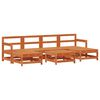 vidaXL Garten-Lounge-Set 7 pcs Wachsbraun Massives Kiefernholz