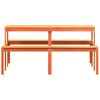 vidaXL Picknicktisch Wachsbraun 160x134x75 cm Massivholz Kiefer