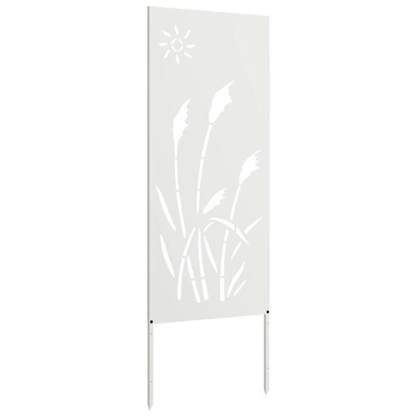 vidaXL Garten Sichtschutz-Leinwand Wei&szlig; 50 x 140 cm