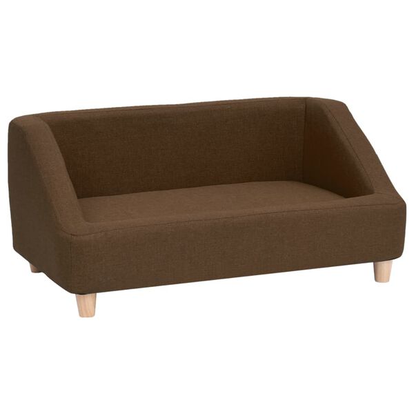 vidaXL Hundesofa Braun 85x50x39 cm Leinen