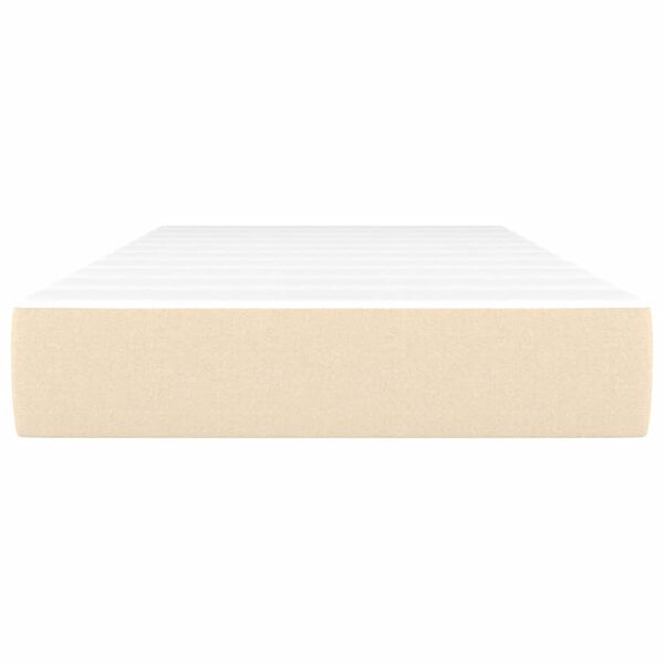 vidaXL Taschenfederkernmatratze für Kinder Creme 80x160 cm Stoff