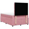 vidaXL Boxspringbett mit Matratze Rosa 120x190 cm Samt
