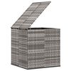 vidaXL Garten-Kissenbox PE Rattan 100x97,5x104 cm Grau